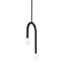 AFX Lighting, Inc. COEP12LAJUDBK - Colette 12'' LED Pendant 120-277V 5CCT BK