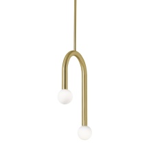 AFX Lighting, Inc. COEP12LAJUDLB - Colette 12'' LED Pendant 120-277V 5CCT LB