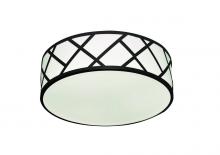 AFX Lighting, Inc. HVNF21LAJUDBK - Haven 21'' LED Flushmount - 42W 120-277V - Black