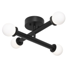 AFX Lighting, Inc. LANF20LAJUDBK - Lane 20'' LED Flush Mount 120-277V 5CCT BK