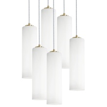 AFX Lighting, Inc. LEOP0412MBLBRND6 - Leo 6 Light Round Pendant, 120V, 60W, LB