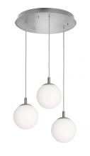 AFX Lighting, Inc. LRTP07MBSNRND3 - Loretto 3 Light Round Pendant,120V,Satin Nickel