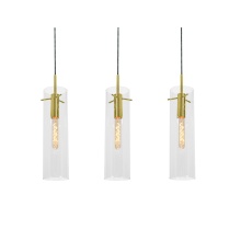 AFX Lighting, Inc. VSAP05MBLBLNR3 - Vista 3 Light Linear Pendant, 60W, LB
