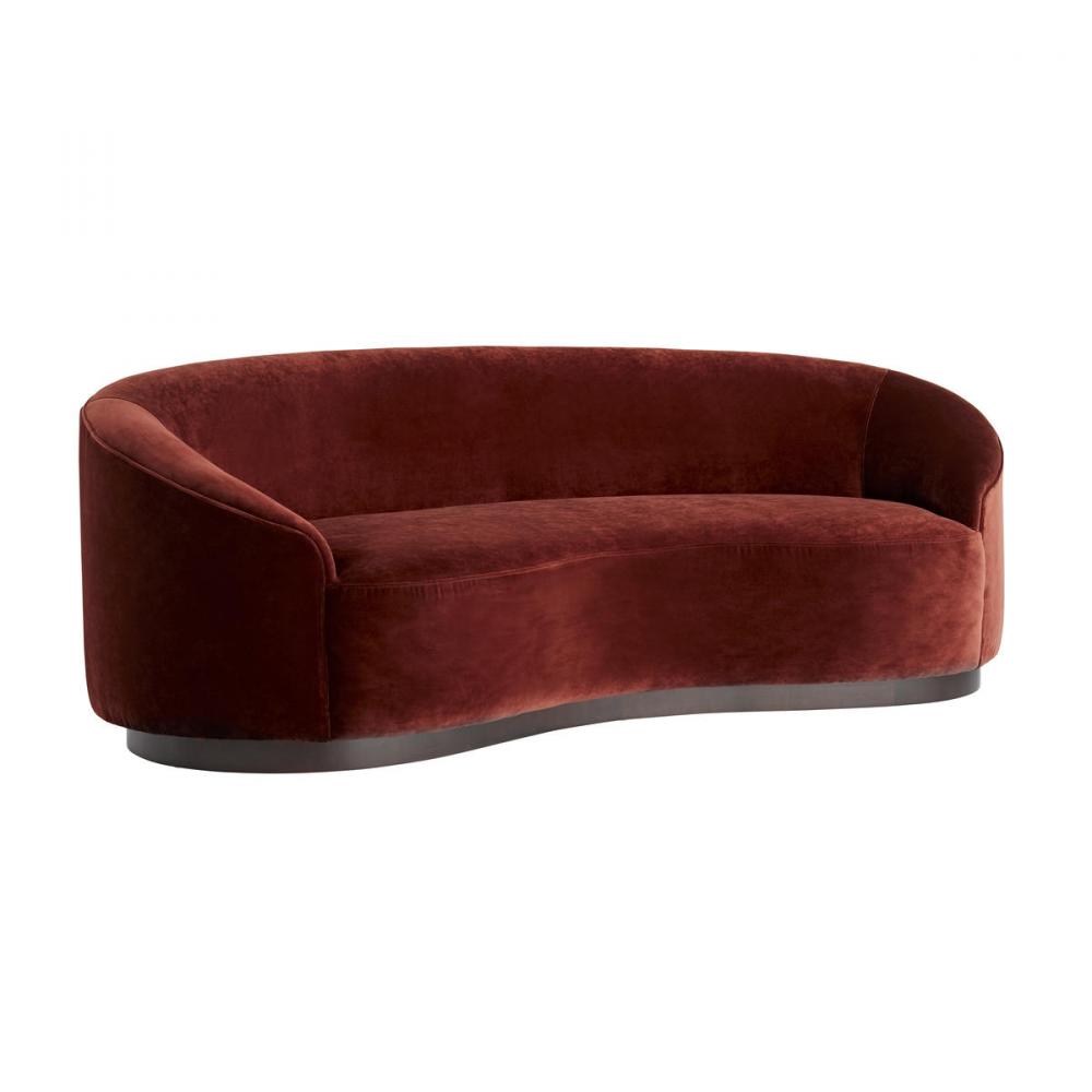 Turner Small Sofa Paprika Velvet