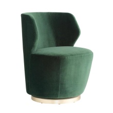 Arteriors Home FRU11 - Poppy Chair Forest Velvet Champagne Swivel