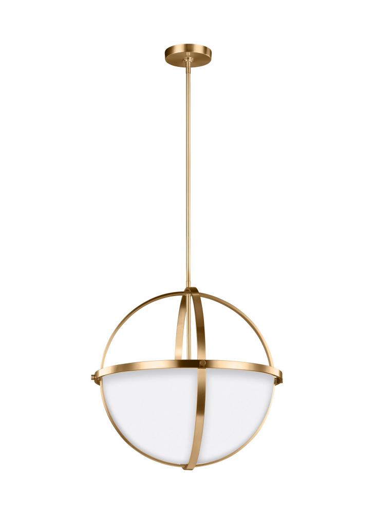 Alturas contemporary 3-light indoor dimmable ceiling pendant hanging chandelier pendant light in sat