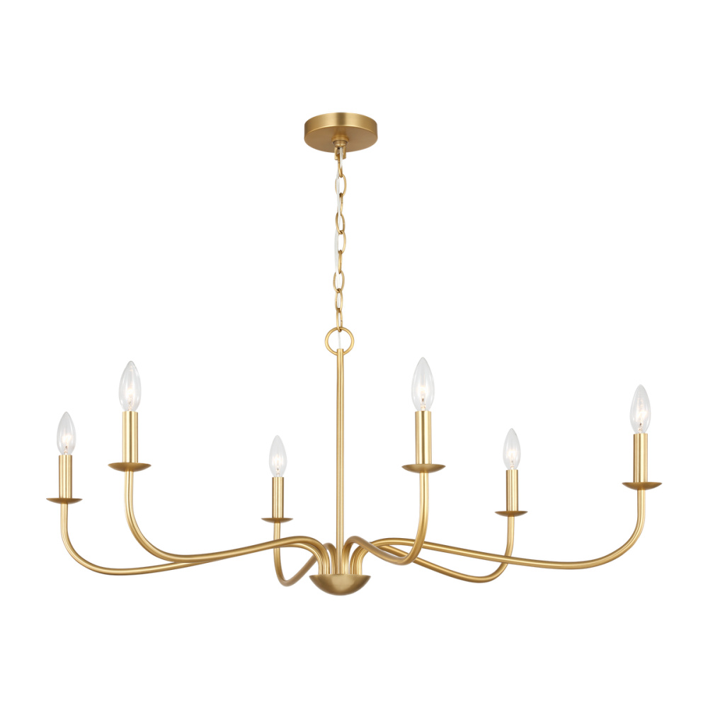 Abells Six Light Chandelier