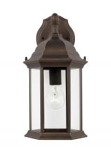 Generation Lighting 8938701-71 - Sevier traditional 1-light outdoor exterior medium downlight outdoor wall lantern sconce in antique