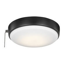 Generation Lighting MC265BK - 9" LED Light Kit in Matte Black with Frosted Acrylic Shade