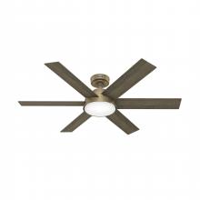 Hunter 51852 - Hunter 52 inch Donatella Luxe Gold Ceiling Fan with LED Light Kit and Handheld Remote