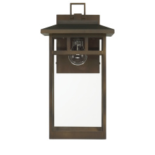 Hunter 46073 - Hunter Yancy House Matte Bronze with Clear Glass 1 Light