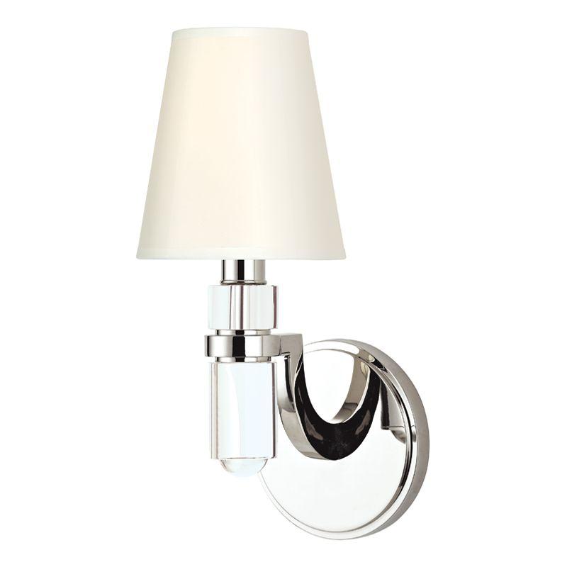 1 LIGHT WALL SCONCE w/WHITE SHADE