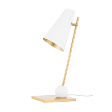 Hudson Valley KBS1745201-AGB/SWH - 1 LIGHT TABLE LAMP