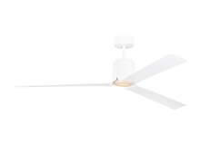 Visual Comfort & Co. Fan Collection 3PESM66RZWD - Peel Smart 66 LED Ceiling Fan in Matte White with Matte White Blades and Light Kit