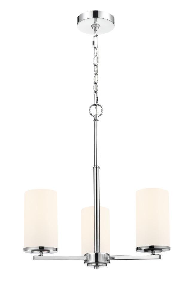 Verlana 19" 3-Light Chandelier - Chrome