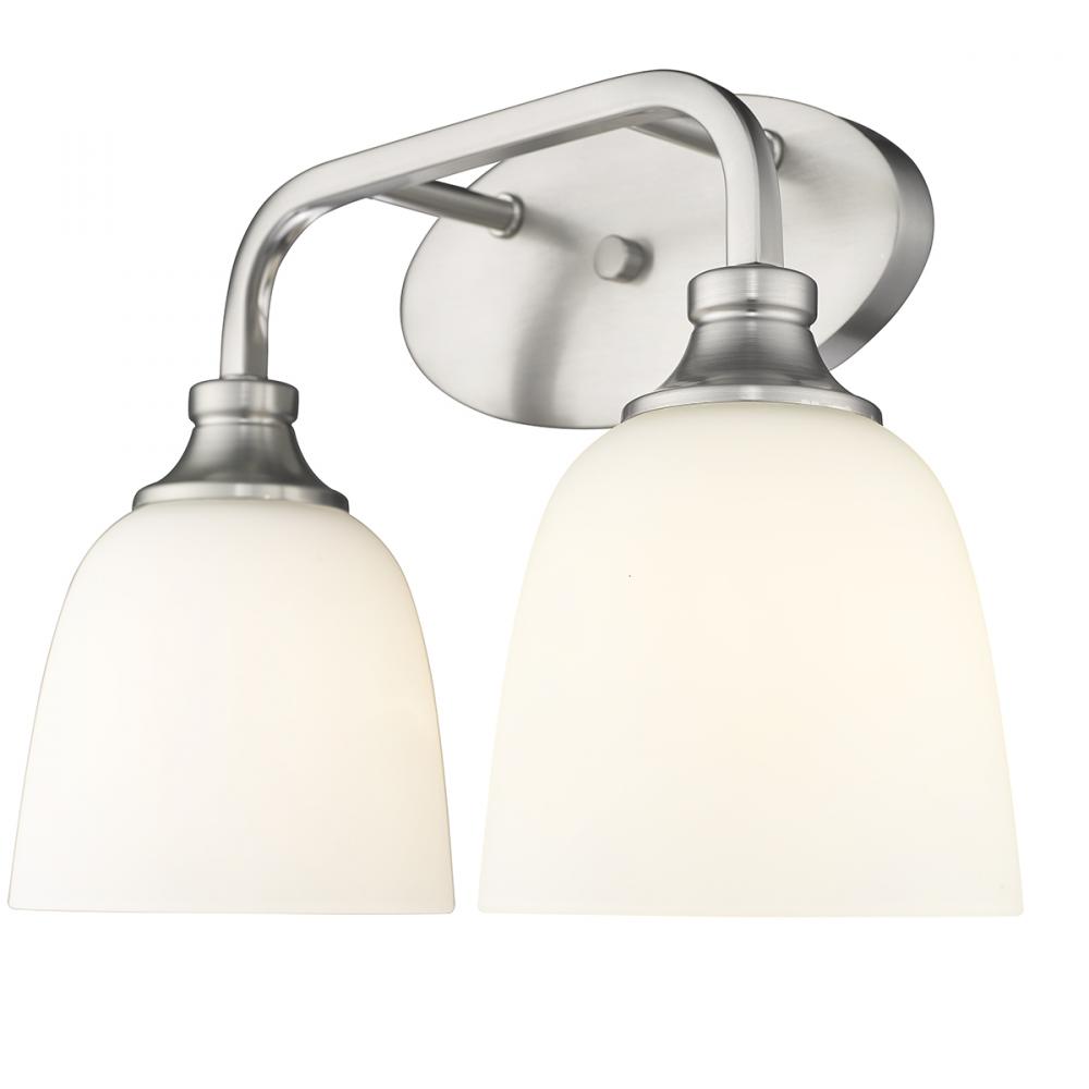 Alberta 2-Light Vanity Brushed Nickel