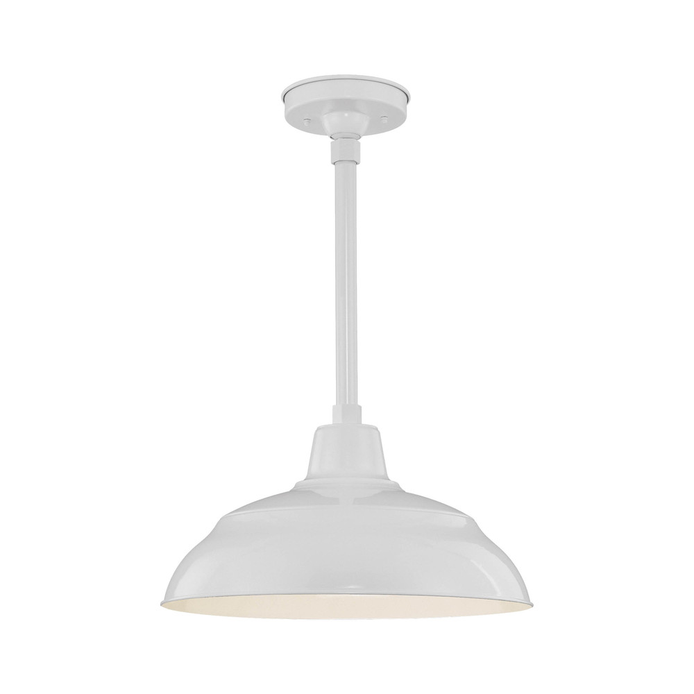 R Series 1-Light Warehouse Shade White
