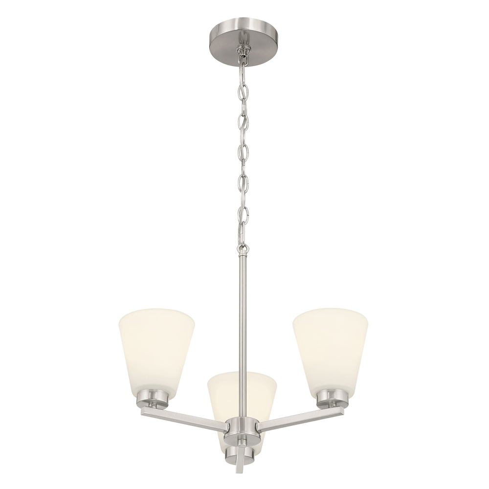 Strayhan 18" Wide 3-Light Chandelier
