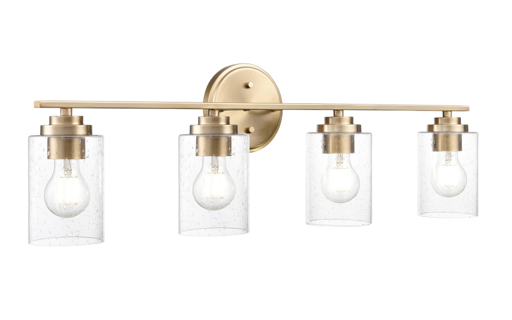 Moven 31" Wide 4-Light Vanity - Modern Gold