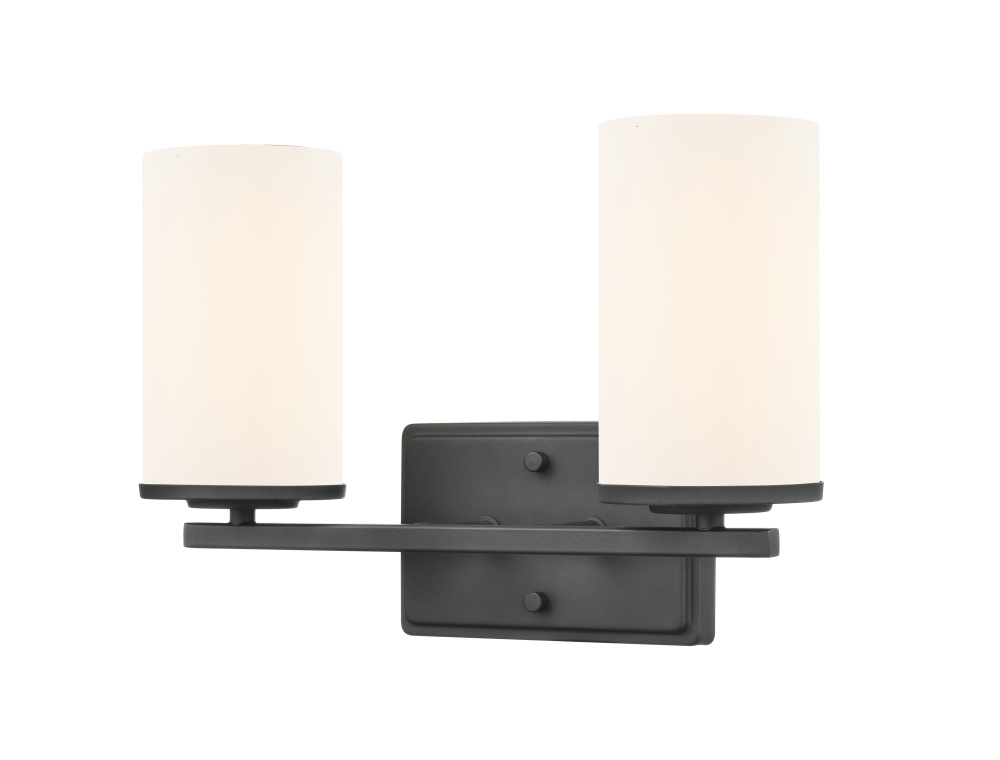 Verlana 14" 2-Light Vanity - Matte Black