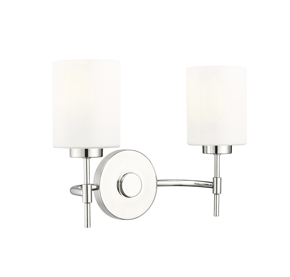Keylee 15.5" Wide 2-Light Vanity - Polished Nickel