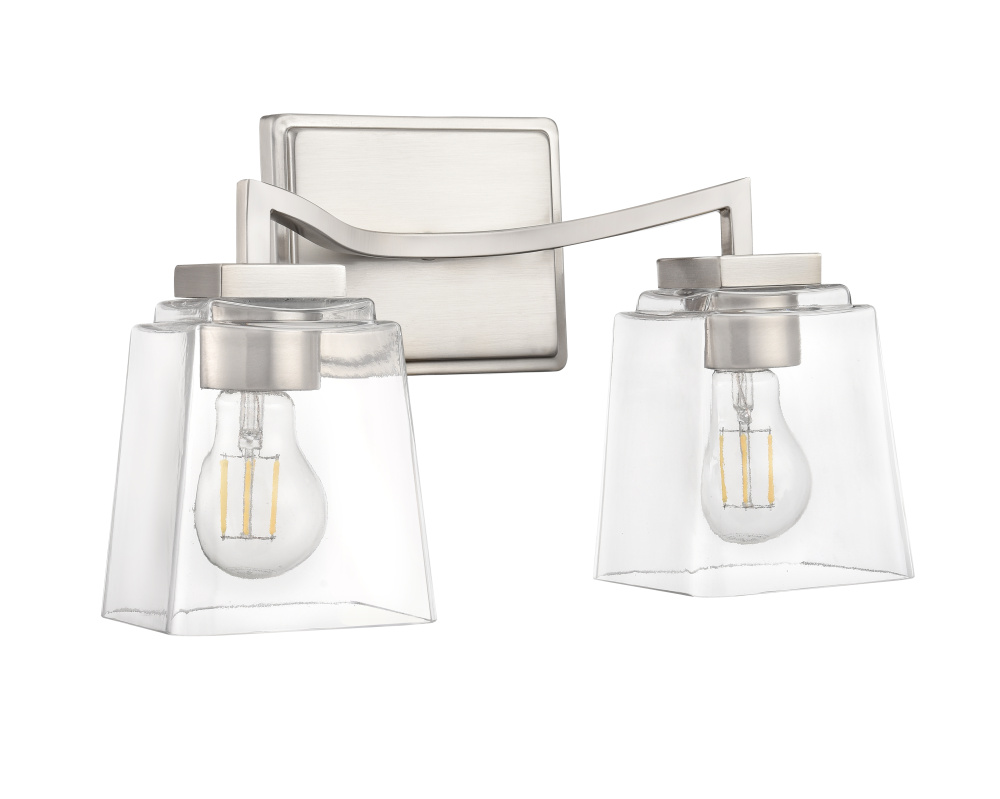 Avenna 14.5" Wide 2-Light Vanity - Brushed Nickel