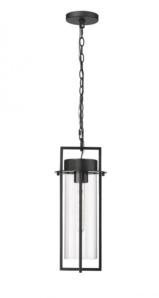 Russell 1-Light Outdoor Hanging Lantern Powder Coated Black