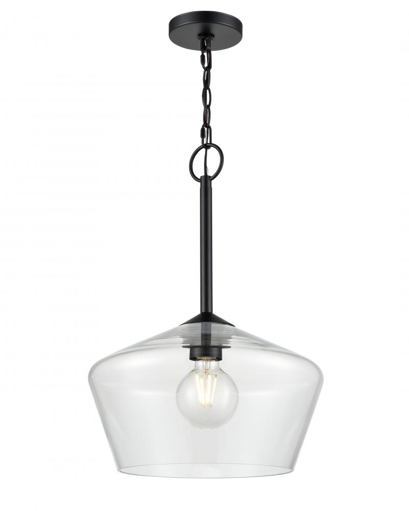 Morbelle 1-Light Pendant Light Matte Black