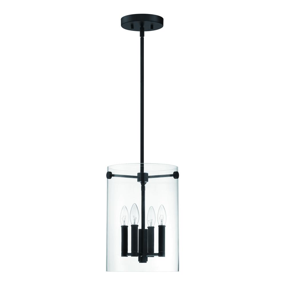 Vissi 4-Light Pendant Light Matte Black