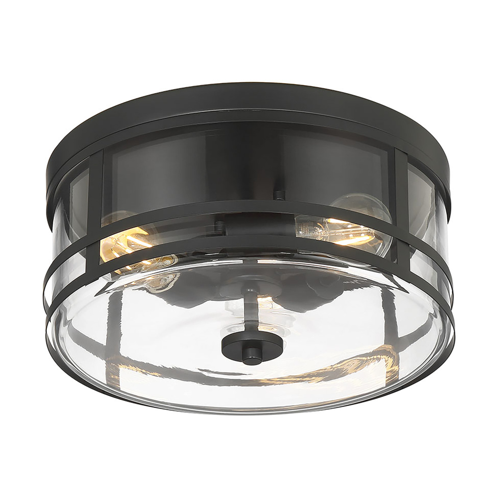Lunden  13" Wide 3-Light Flush Mount