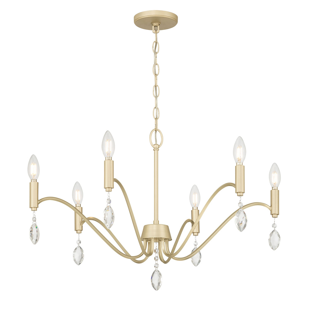 Aureline 28" Wide 6-Light Chandelier