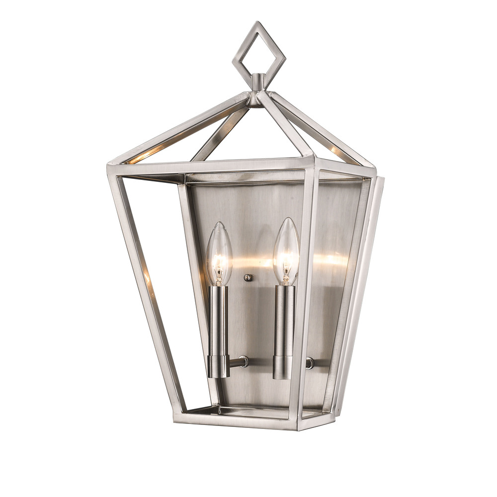 2-Light Wall Sconce Brushed Nickel