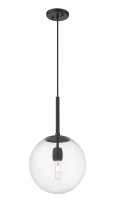 Millennium 25401-MB - Kairo 12" Wide 1-Light Pendant - Matte Black