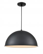 Millennium RWDBC18-SB - R Series 1-Light Cord Hung Wide Deep Bowl Satin Black