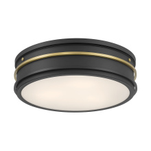 Millennium 90203-MB/VB - Stralara  16" Wide 3-Light Flush Mount