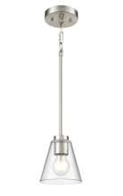 Millennium 64101-BN - Strayhan 5.75" 1-Light Mini Pendant - Brushed Nickel