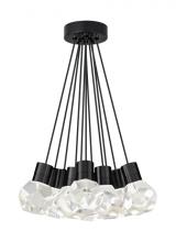 Visual Comfort & Co. Modern Collection 700TDKIRAP11BB-LED930 - Modern Kira dimmable LED Ceiling Pendant Light in a Black finish