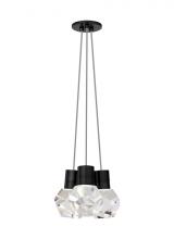 Visual Comfort & Co. Modern Collection 700TDKIRAP3YB-LEDWD - Modern Kira dimmable LED Ceiling Pendant Light in a Black finish