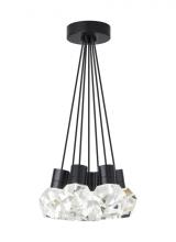 Visual Comfort & Co. Modern Collection 700TDKIRAP7BB-LED922 - Modern Kira dimmable LED Ceiling Pendant Light in a Black finish