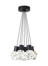 Visual Comfort & Co. Modern Collection 700TDKIRAP7IB-LED930 - Modern Kira dimmable LED Ceiling Pendant Light in a Black finish