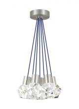 Visual Comfort & Co. Modern Collection 700TDKIRAP7US-LEDWD - Modern Kira dimmable LED Ceiling Pendant Light in a Satin Nickel/Silver Colored finish