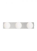 Visual Comfort & Co. Modern Collection 700BCOBL3NB-LED930 - The Orbel 24-inch Damp Rated 3-Light Dimmable Bath Vanity in Natural Brass