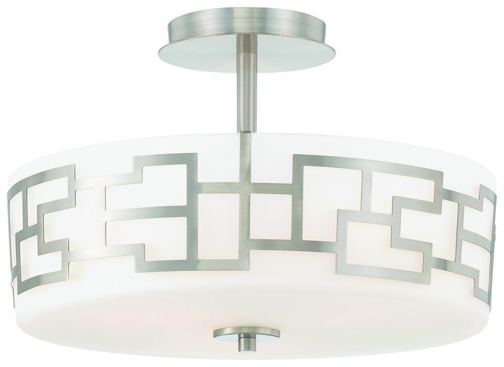 3 LIGHT SEMI FLUSH MOUNT