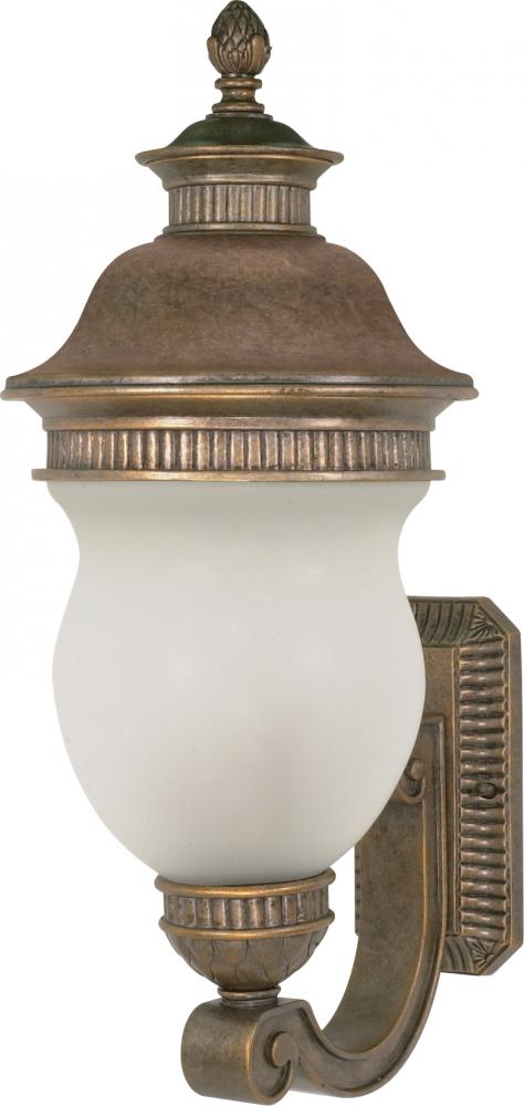 Luxor - 3 Light - 26" - Wall Lantern - Arm Up w/ Satin Frost Glass