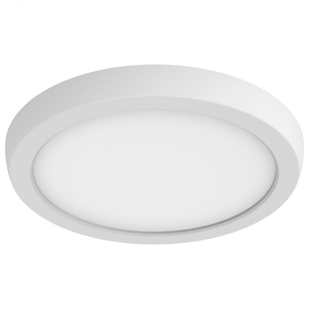 BLINK Pro; 11 Watt; 7 Inch LED Fixture; 4000K; Round Shape; White Finish; 120/277 Volts