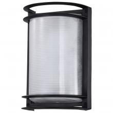 Nuvo 62/1394 - LED Rectangular Bulk Head Fixture; Black Finish with White Glass