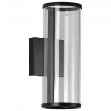 Nuvo 62/2042 - Vale; 5 Inch LED Sconce; Matte Black; Etched Acrylic Lens