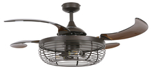 Beacon Lighting America 51105001 - Fanaway Carbondale 48-inch Oil Rubbed Bronze and Amber Ceiling Fan with Light