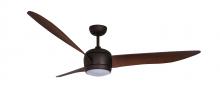 Beacon Lighting America 51291201 - Lucci Air Nordic 56-inch Ceiling Fan with LED Light Kit in Oil Rubbed Bronze and Dark Koa Blades