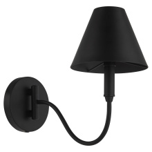 Quorum 5914-1-59 - WALTZ 1 LIGHT SWING-ARM LAMP - MATTE BLACK